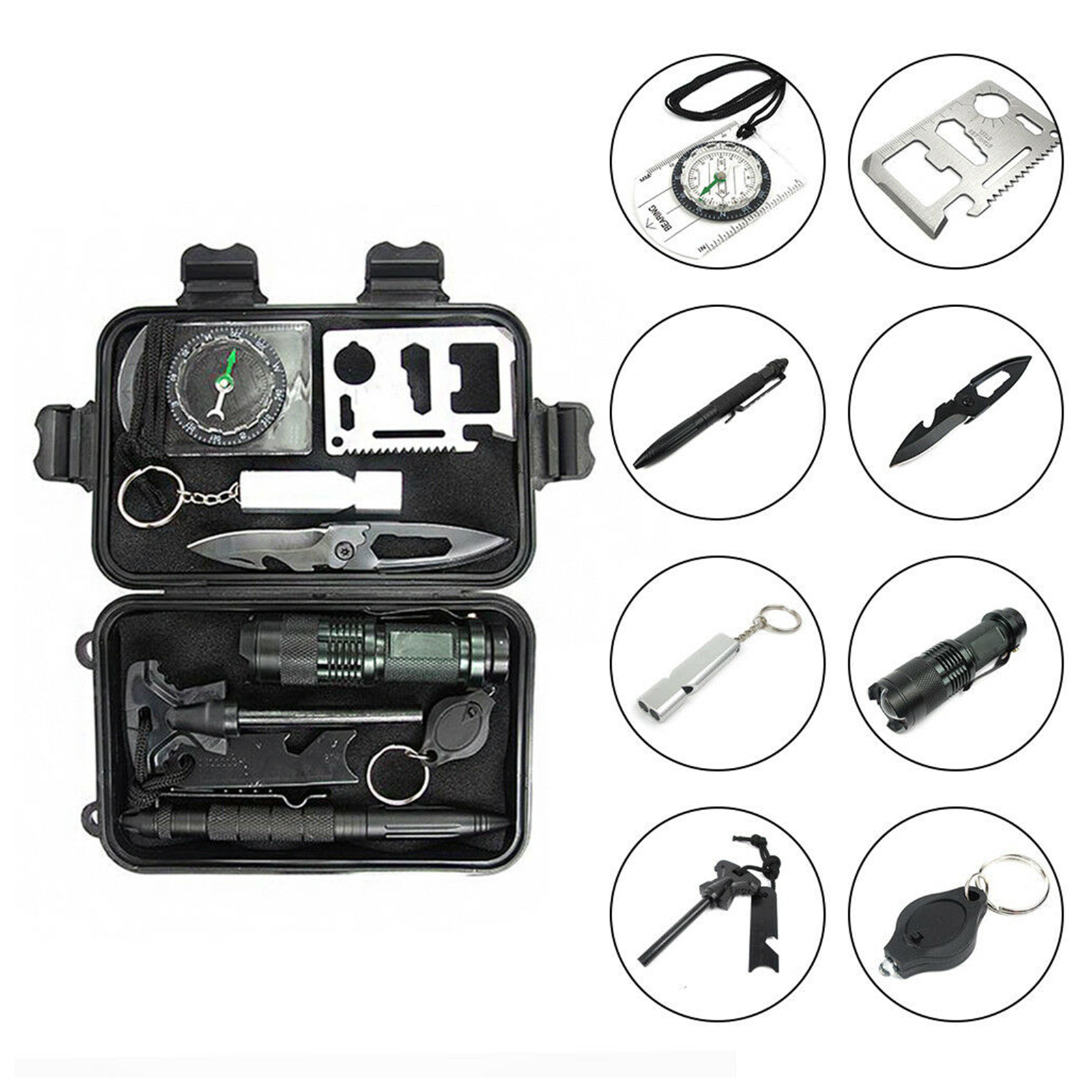 Camping Tool Emergency Survival Equipment Set Outdoor Sport Tactical Hiking Kit - Image 8