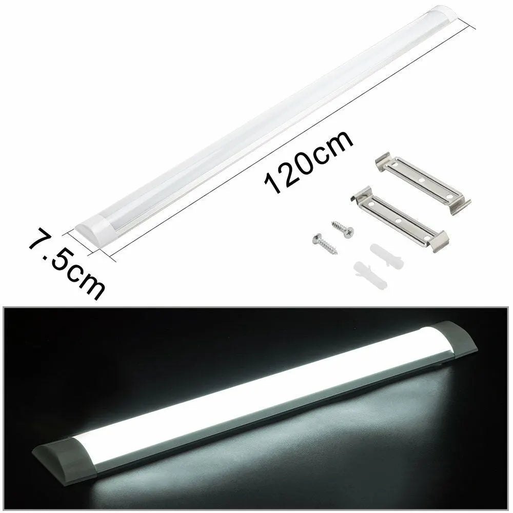 10x 120CM LED Tube Light Batten Linear Slim Light WorkShop Garage Lamp 40W 6500K - Image 5