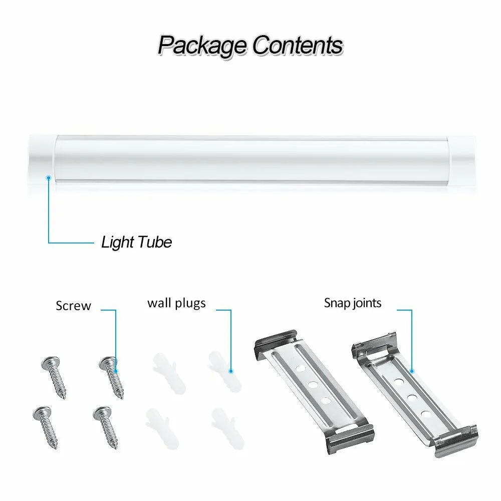 10x 120CM LED Tube Light Batten Linear Slim Light WorkShop Garage Lamp 40W 6500K - Image 7