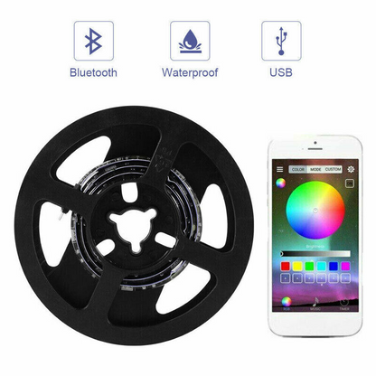 5V RGB LED Strip Lights IP65 Waterproof 5050 5M 10M 20M 300 LEDs USB Bluetooth - Image 5
