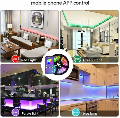 5V RGB LED Strip Lights IP65 Waterproof 5050 5M 10M 20M 300 LEDs USB Bluetooth - Image 6