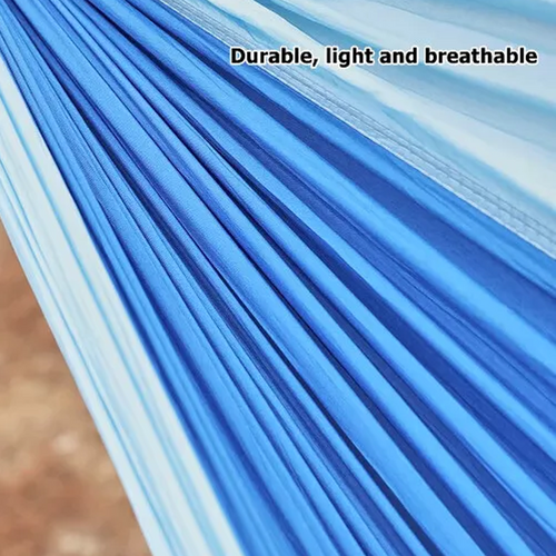 Outdoor Camping Hammock  Lightweight 260x140cm Portable Travel Grey - Image 2