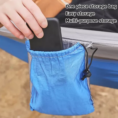 Outdoor Camping Hammock  Lightweight 260x140cm Portable Travel Grey - Image 3