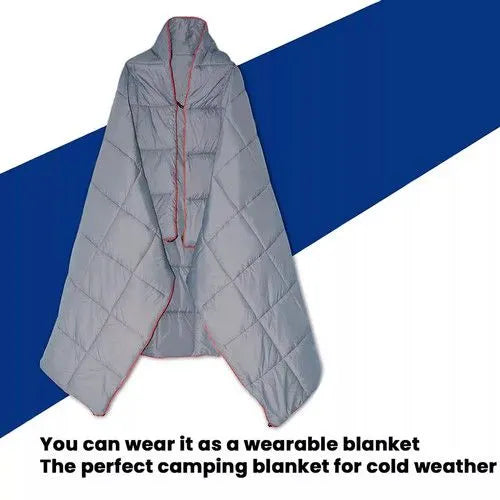 Down Camping Blanket Camping Hiking Puffy down Blanket Packable Lightweight GRAY - Image 6