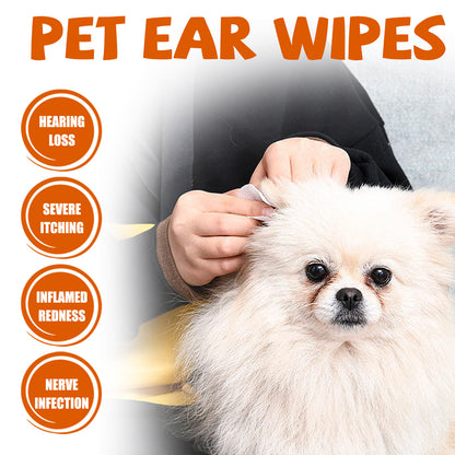 Yegbong Pet Ear Wipes, Pet Ear Cleaning Deodorizing Removing Mite And Earwax Cleaning Wipes - Image 5