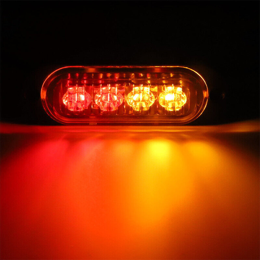 10x LED Clearance Lights Side Marker Lamp Red Amber Truck Trailer Caravan Lorry - Image 4