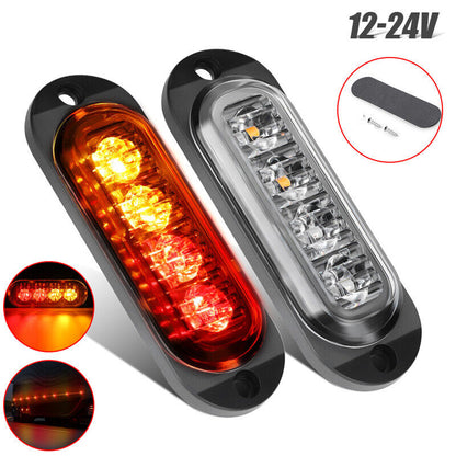 10x LED Clearance Lights Side Marker Lamp Red Amber Truck Trailer Caravan Lorry - Image 5
