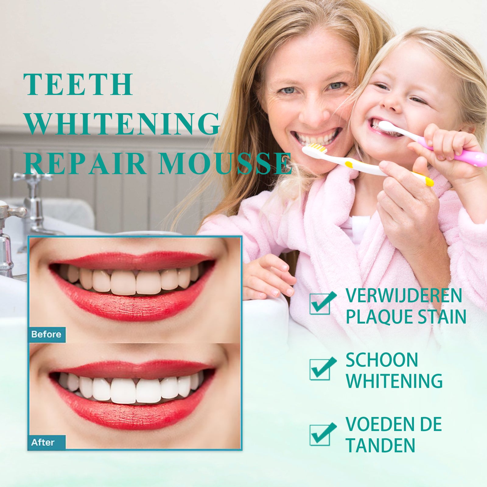 Foam Toothpaste Breath Freshening Whitening Toothpaste Tooth Anti-Moth Mouth Cleaning Tooth Stains And Gum Care - Image 3