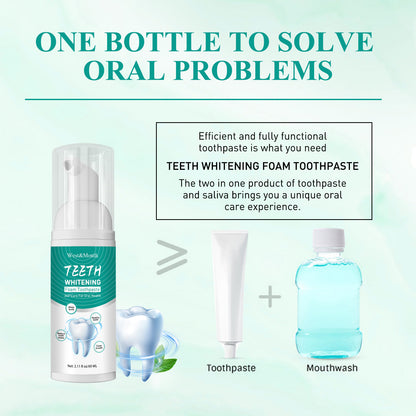 Foam Toothpaste Breath Freshening Whitening Toothpaste Tooth Anti-Moth Mouth Cleaning Tooth Stains And Gum Care - Image 5