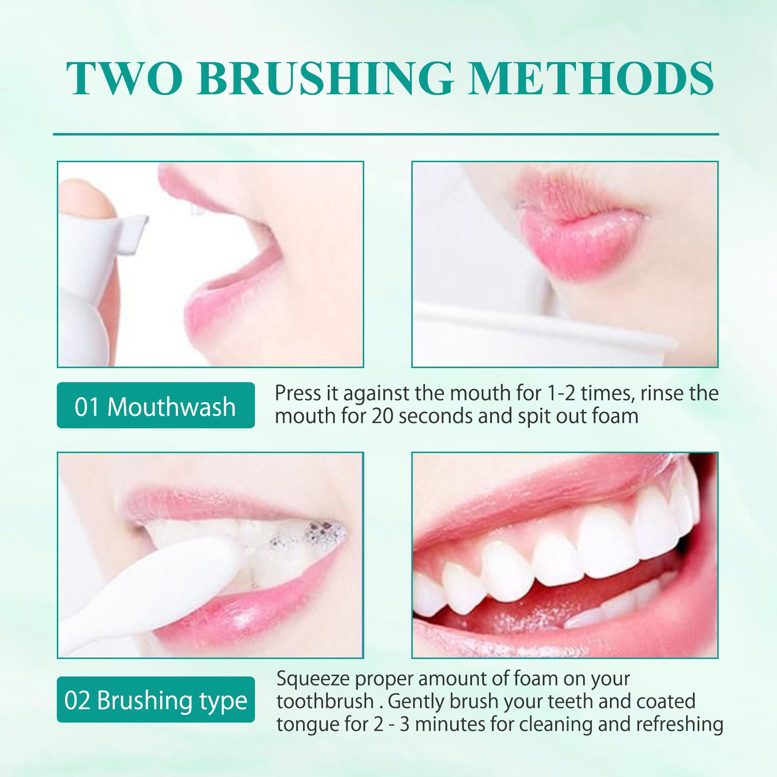 Foam Toothpaste Breath Freshening Whitening Toothpaste Tooth Anti-Moth Mouth Cleaning Tooth Stains And Gum Care - Image 8