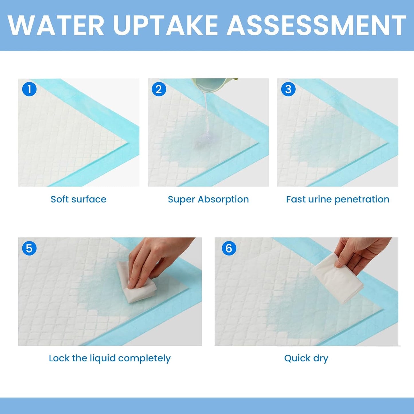 50pcs Pet Training Pads Puppy Toilet Dog Pee Indoor 60x90cm Super Absorbent - Image 5