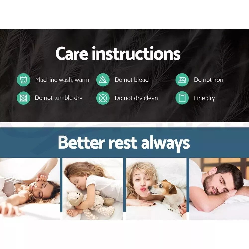 5CM Bedding Luxury Pillowtop Mattress Topper Mat Pad Antibacterial and dust mite-resistant Queen:153*203cm - Image 4
