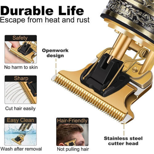 Professional Mens Hair Clippers Shaver Trimmers Machine Cordless Beard Electric - Image 3