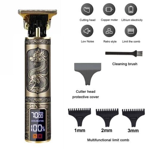 Professional Mens Hair Clippers Shaver Trimmers Machine Cordless Beard Electric - Image 5