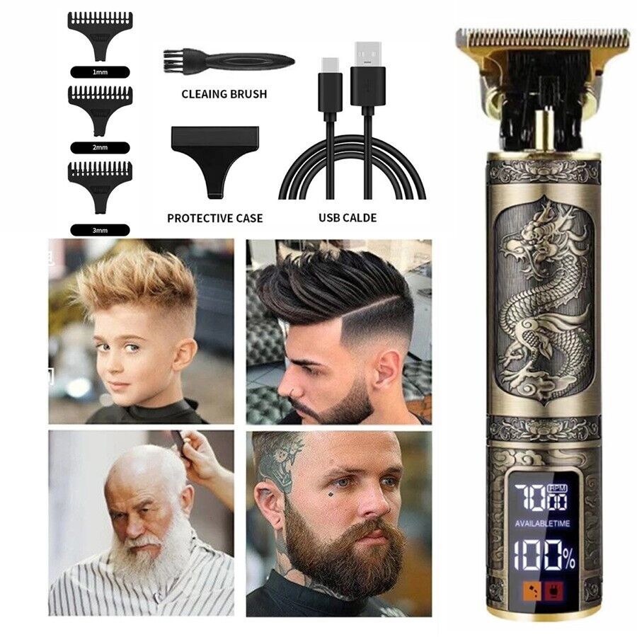 Professional Mens Hair Clippers Shaver Trimmers Machine Cordless Beard Electric - Image 7