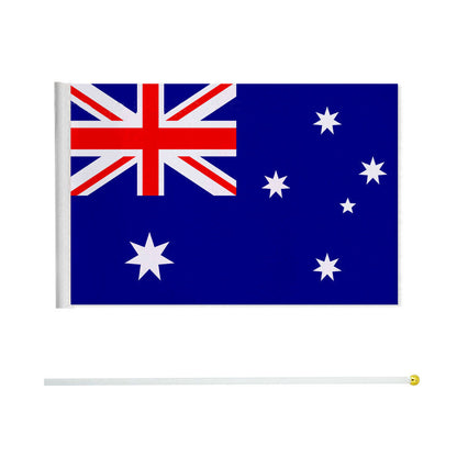 Small Waver Hand Held Aussie Flags Party Supplies Banner AU 8pcs Australia Flag - Image 4