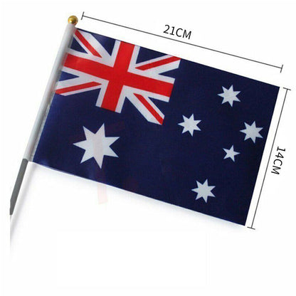 Small Waver Hand Held Aussie Flags Party Supplies Banner AU 8pcs Australia Flag - Image 5