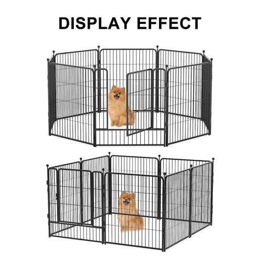 32"8 Panel Pet Dog Playpen Cage Enclosure Exercise Cat Puppy Metal Fence AU - Image 3