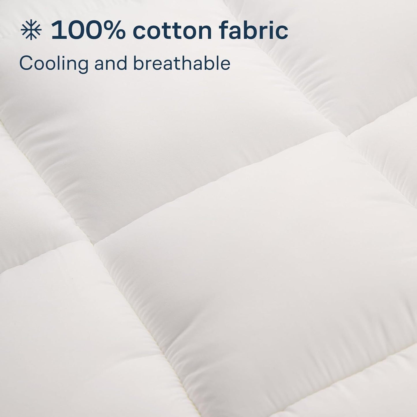 Luxury Mattress Topper Pillowtop Bedding Mat Pad Fitted Cover Underlay KING - Image 3