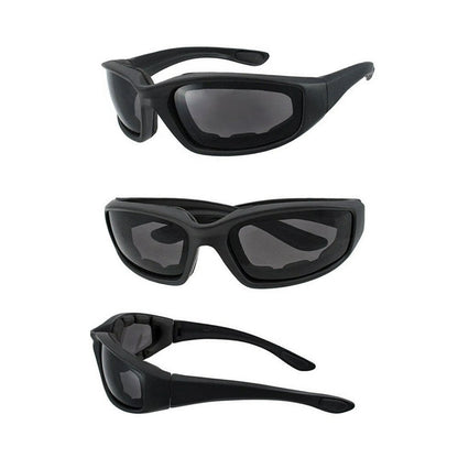 3pcs Chopper Foam Padded Motorcycle Riding Glasses Sunglasses Windproof Goggles - Image 3
