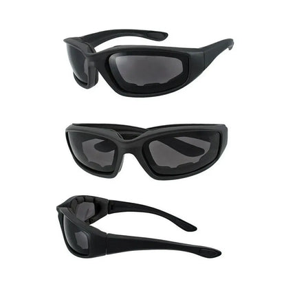 3pcs Chopper Foam Padded Motorcycle Riding Glasses Sunglasses Windproof Goggles - Image 3