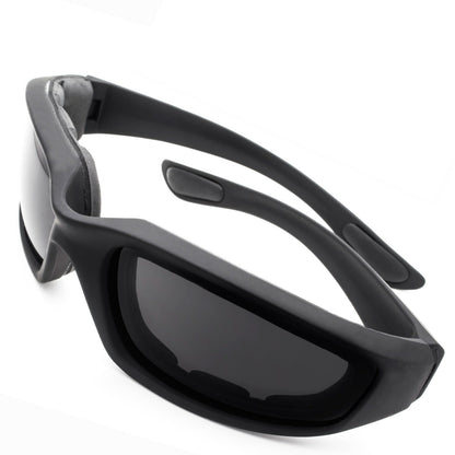 3pcs Chopper Foam Padded Motorcycle Riding Glasses Sunglasses Windproof Goggles - Image 4