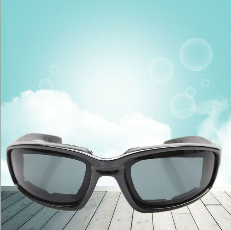 3pcs Chopper Foam Padded Motorcycle Riding Glasses Sunglasses Windproof Goggles - Image 5