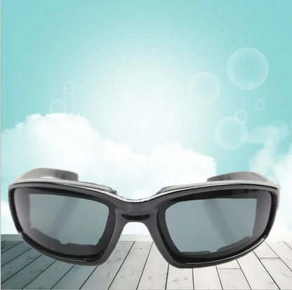 3pcs Chopper Foam Padded Motorcycle Riding Glasses Sunglasses Windproof Goggles - Image 5