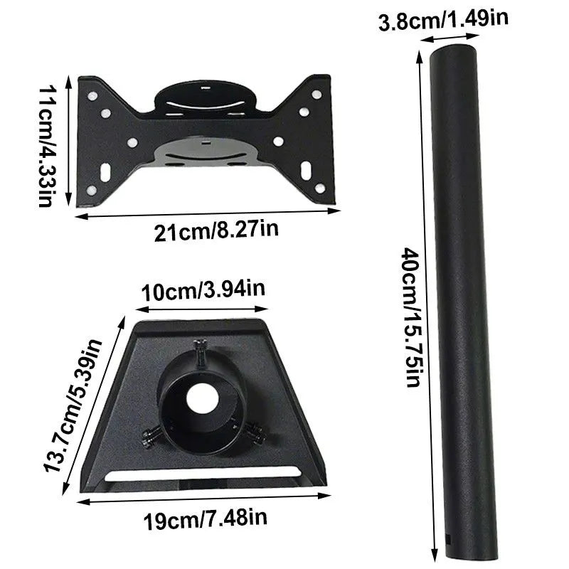 For Starlink Gen 3 Mount Mounting Kit Heavy Duty Roof &Wall 180° Adjustable Pole - Image 2