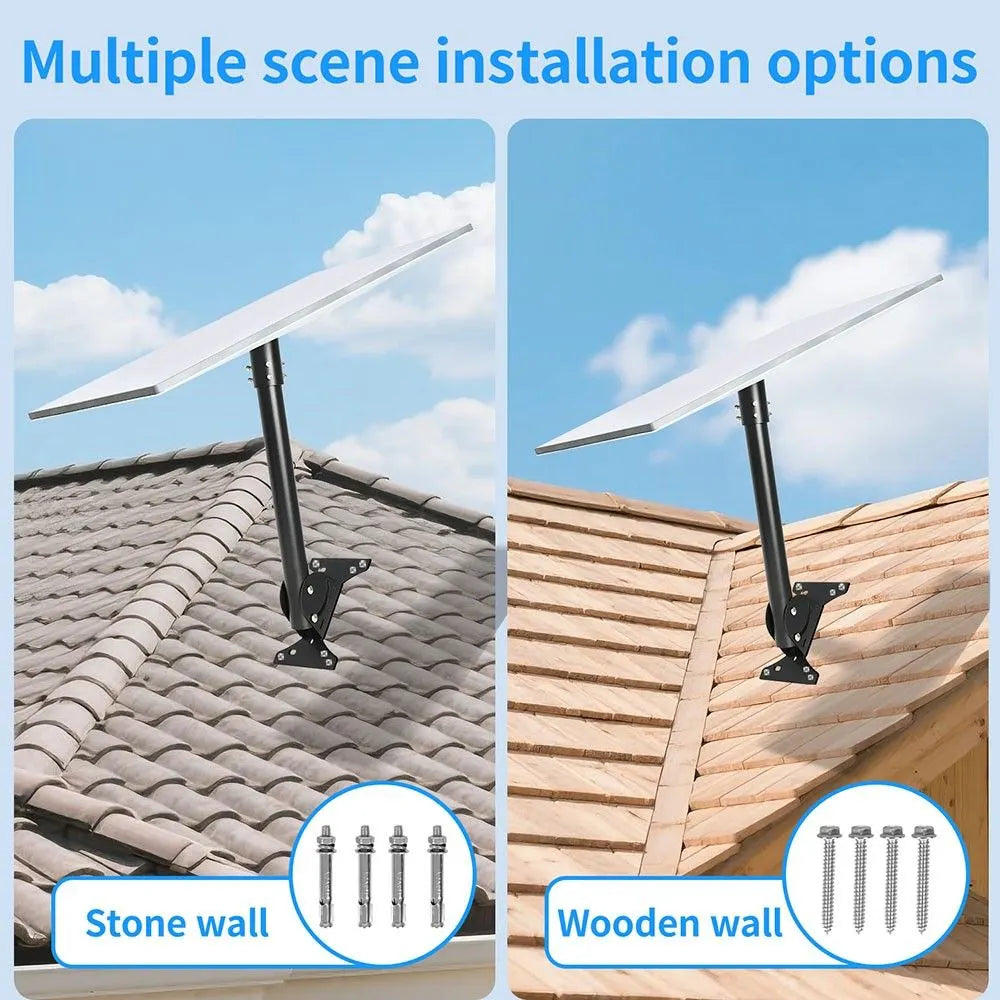 For Starlink Gen 3 Mount Mounting Kit Heavy Duty Roof &Wall 180° Adjustable Pole - Image 5