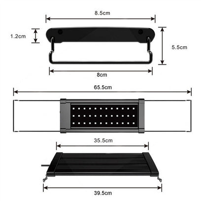 LED Light 40cm Full Spectrum Aquarium Lighting Aqua Plant Fish Tank Lamp 15W - Image 2