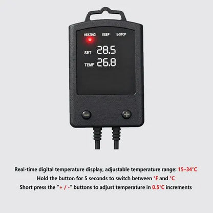 500W Submersible Aquarium Thermostat LCD Digital Display Aqua Fish Tank Water Heater - Image 2