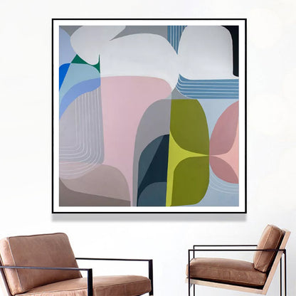 Wall Art 90cmx90cm Skyways Black Frame Canvas - Image 2