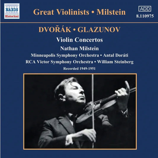 Dvorak / Glazounov Violin - Milstein/Dorati/Steinberg Cd Album