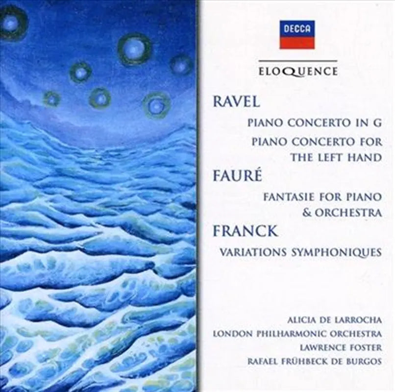 Ravel Piano Conc In G - De Larrocha, Alicia Cd Album