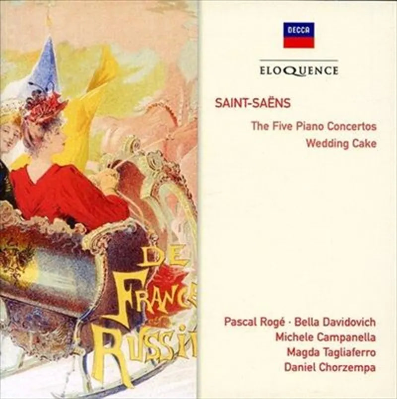 Saint Saens Five Pno Cons Wedd - Roge, Pascal: Bella Davidovich Cd Album