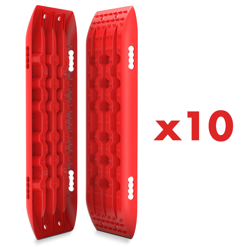 X-BULL 10 Pairs Recovery tracks Boards 10T / Sand tracks/ Mud tracks Gen 2.0 Red - Image 8
