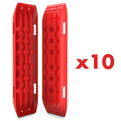 X-BULL 10 Pairs Recovery tracks Boards 10T / Sand tracks/ Mud tracks Gen 2.0 Red - Image 8