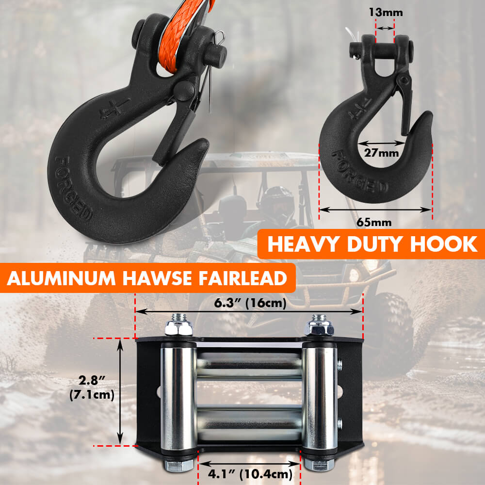 Electric Winch 4500LBS Winch Steel Cable Trailer Towing Remote ATV Winch UTV Winch 4WD - Image 9