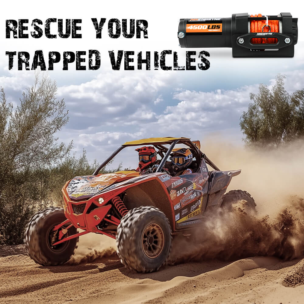 Electric Winch 4500lbs Winch Synthetic Rope Wireless Towing Trailer ATV Winch UTV Winch 4WD - Image 6