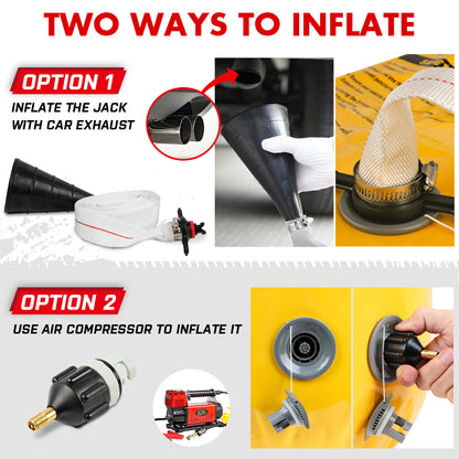 X-BULL Exhaust Jack Recovery Jack Air Bag Multi Layer Truck Rescue Kit 4x4 4WD 10 Units - Image 6