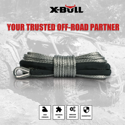 X-BULL Synthetic Dyneem Rope 5.5MM x 13M SK75 Car Tow Recovery Winch Cable Line - Image 2