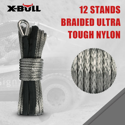 X-BULL Synthetic Dyneem Rope 5.5MM x 13M SK75 Car Tow Recovery Winch Cable Line - Image 5