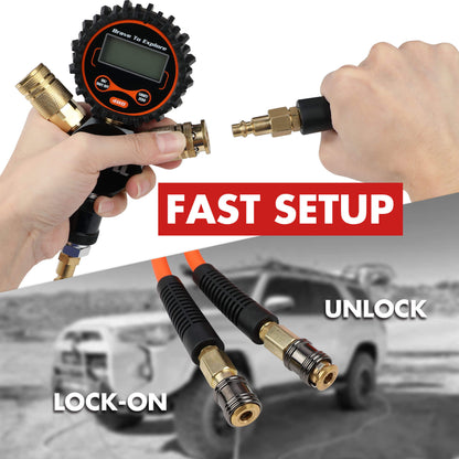 X-BULL 4 Tire Inflation Indeflate Digital 4 Hose 4 Tire Inflation Tyre Deflation System Equalizer - Image 4