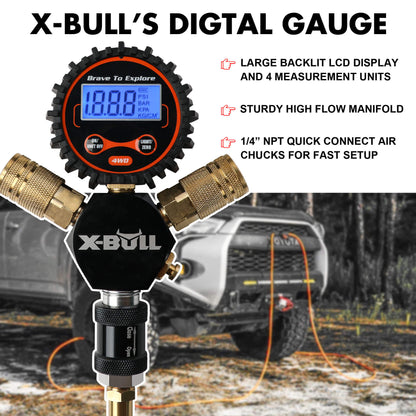 X-BULL 4 Tire Inflation Indeflate Digital 4 Hose 4 Tire Inflation Tyre Deflation System Equalizer - Image 5
