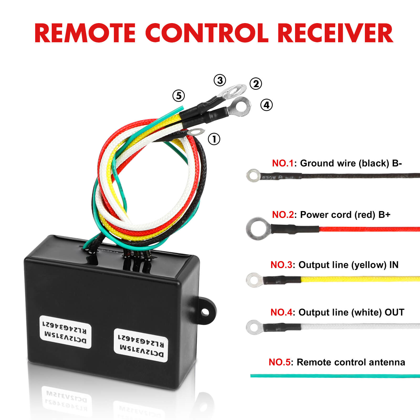 X-BULL 12V Winch Remote Control Twin Handset Easy to Install Upgrade Remotes - Image 3