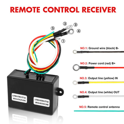 X-BULL 12V Winch Remote Control Twin Handset Easy to Install Upgrade Remotes - Image 3