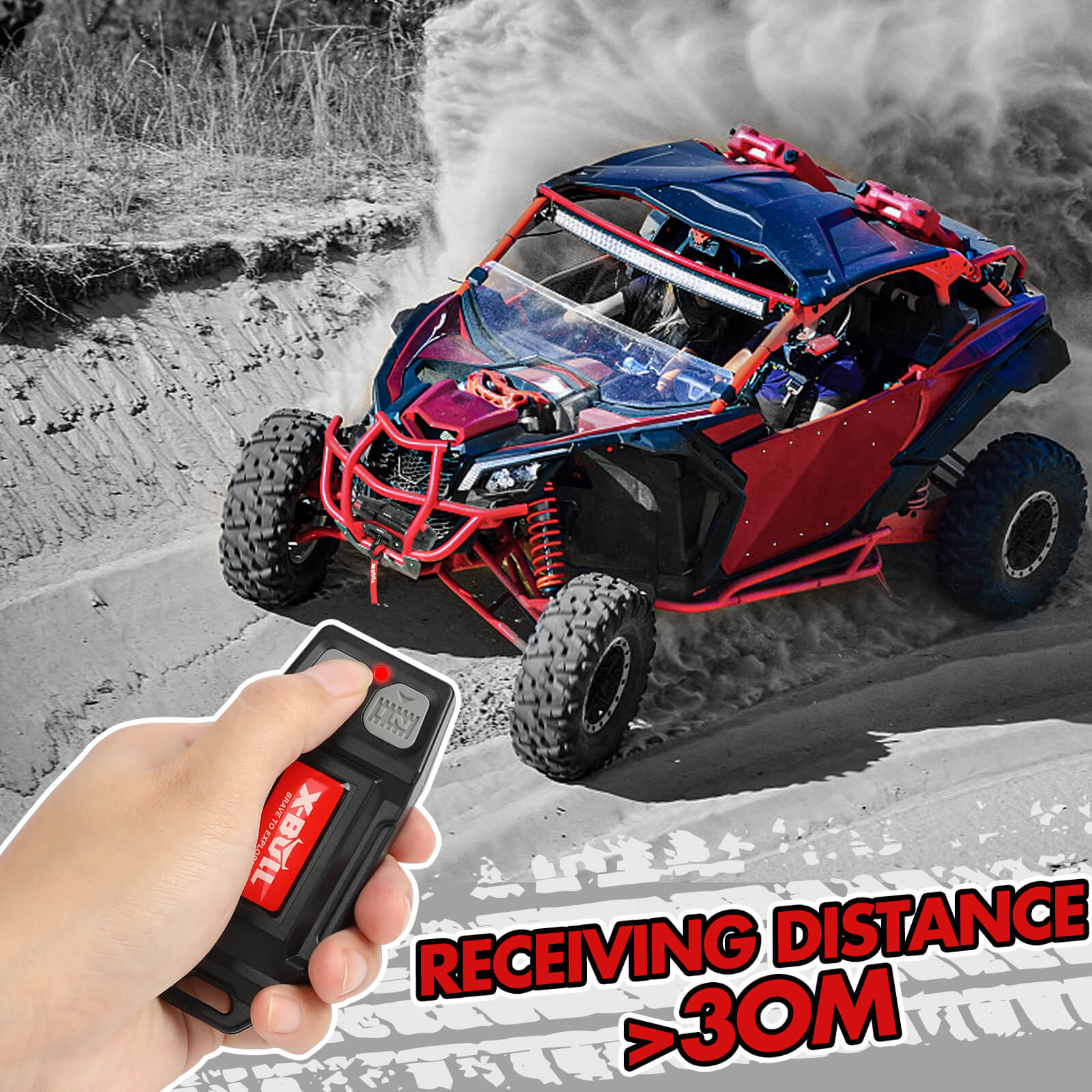 X-BULL 12V Winch Remote Control Twin Handset Easy to Install Upgrade Remotes - Image 4