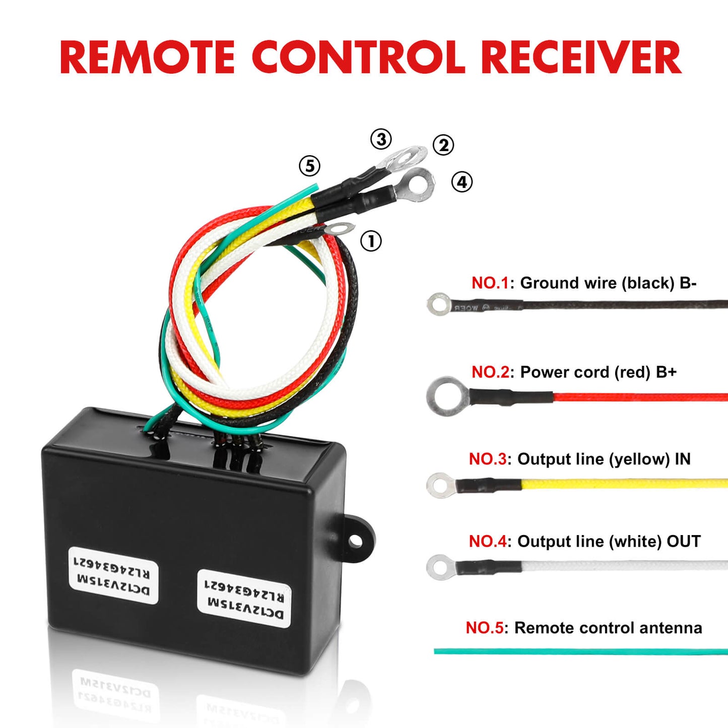 X-BULL 12V Winch Remote Control Winch Relay Solenoid Twin Handset Easy to Install - Image 4
