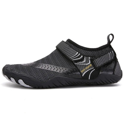 Men Women Water Shoes Barefoot Quick Dry Aqua Sports Shoes - Black Size EU37 = US4 - Image 2